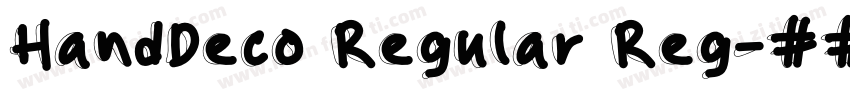 HandDeco Regular Reg字体转换